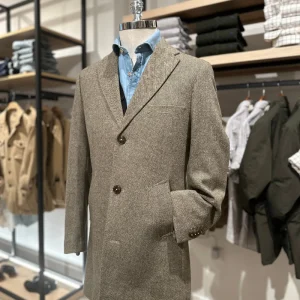 Abrigo corto espigas Tostado