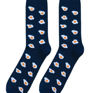 Calcetin huevo frito blu.