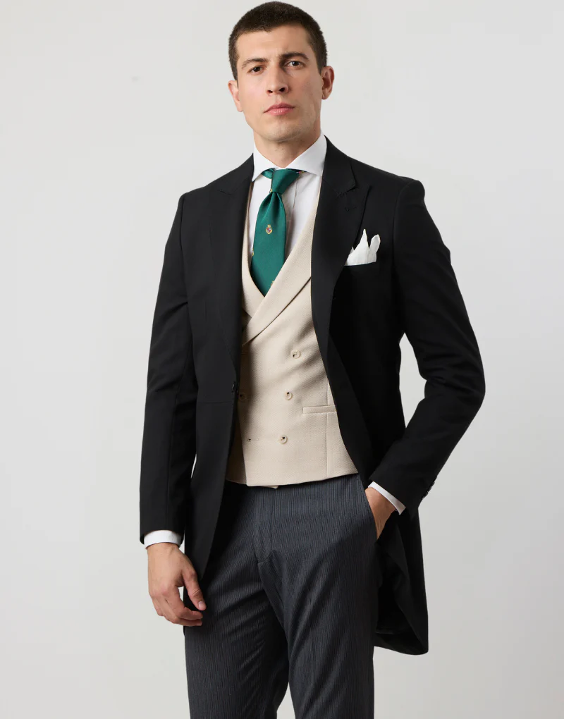 Chaqué clasic negro. - Imagen 3