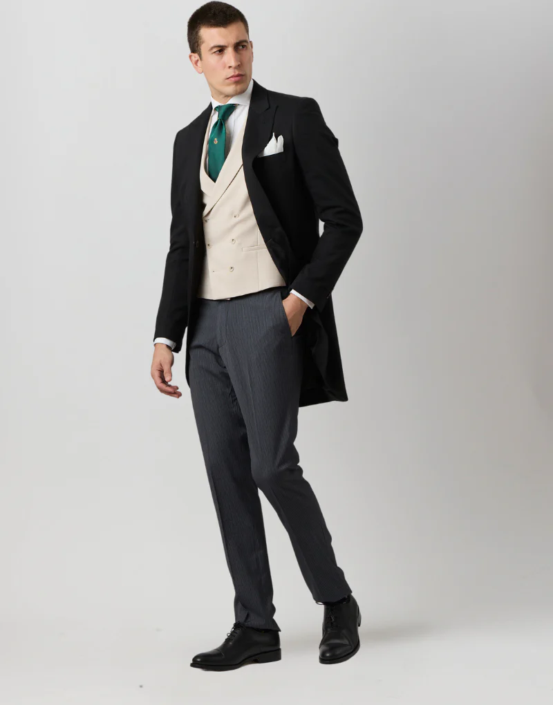 Chaqué clasic negro. - Imagen 4