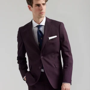 Traje ojo perdiz burdeos