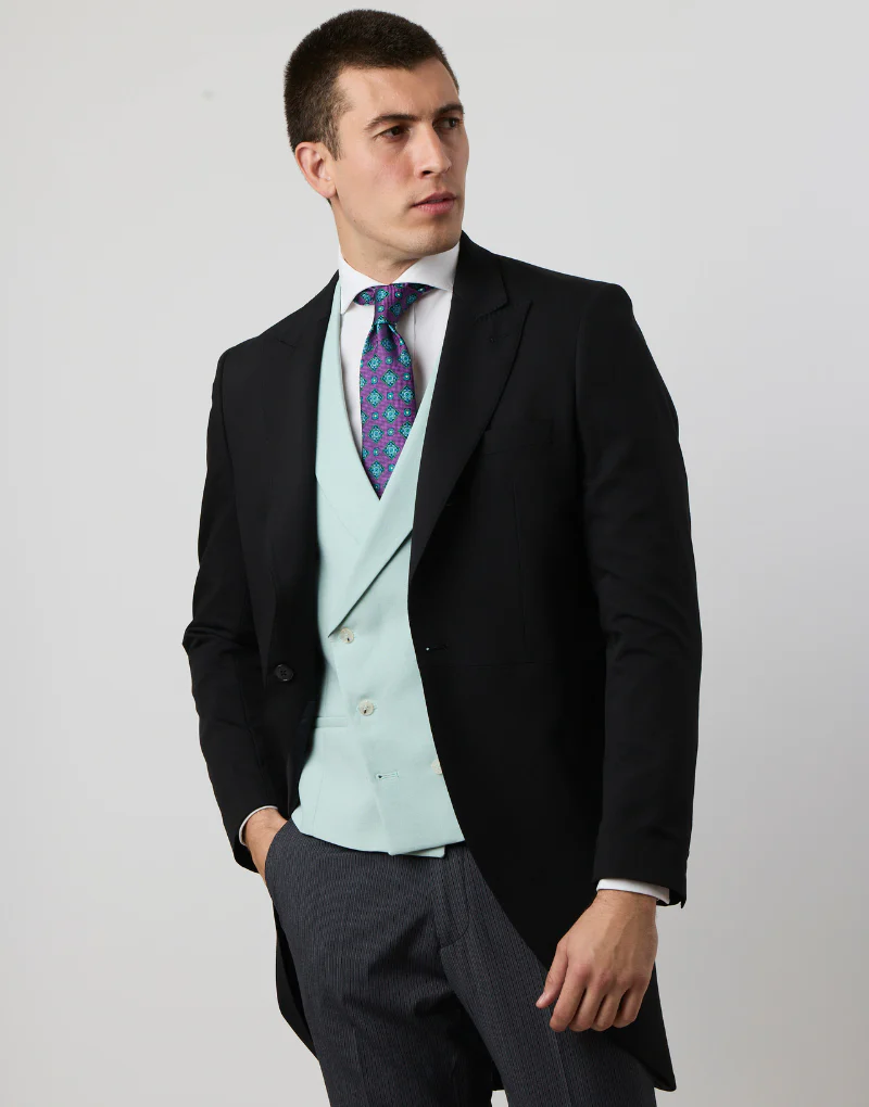 Chaleco lino cruzado menta - Imagen 8