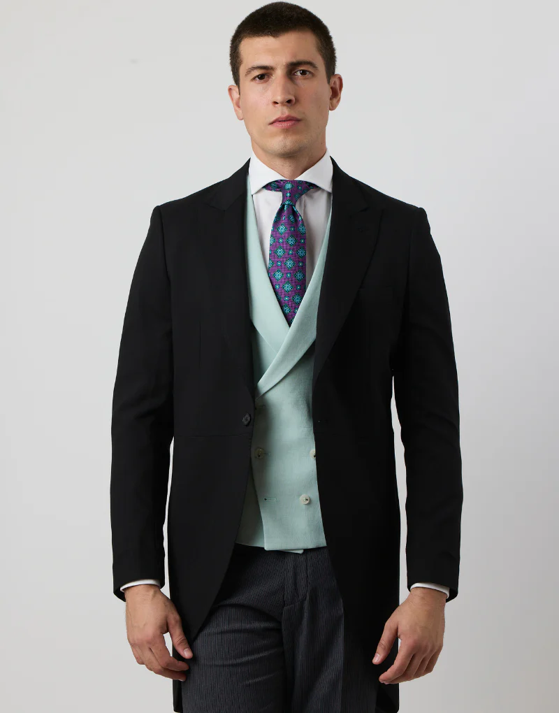 Chaleco lino cruzado menta - Imagen 9