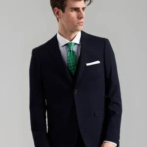 Traje chaleco liso azul marino