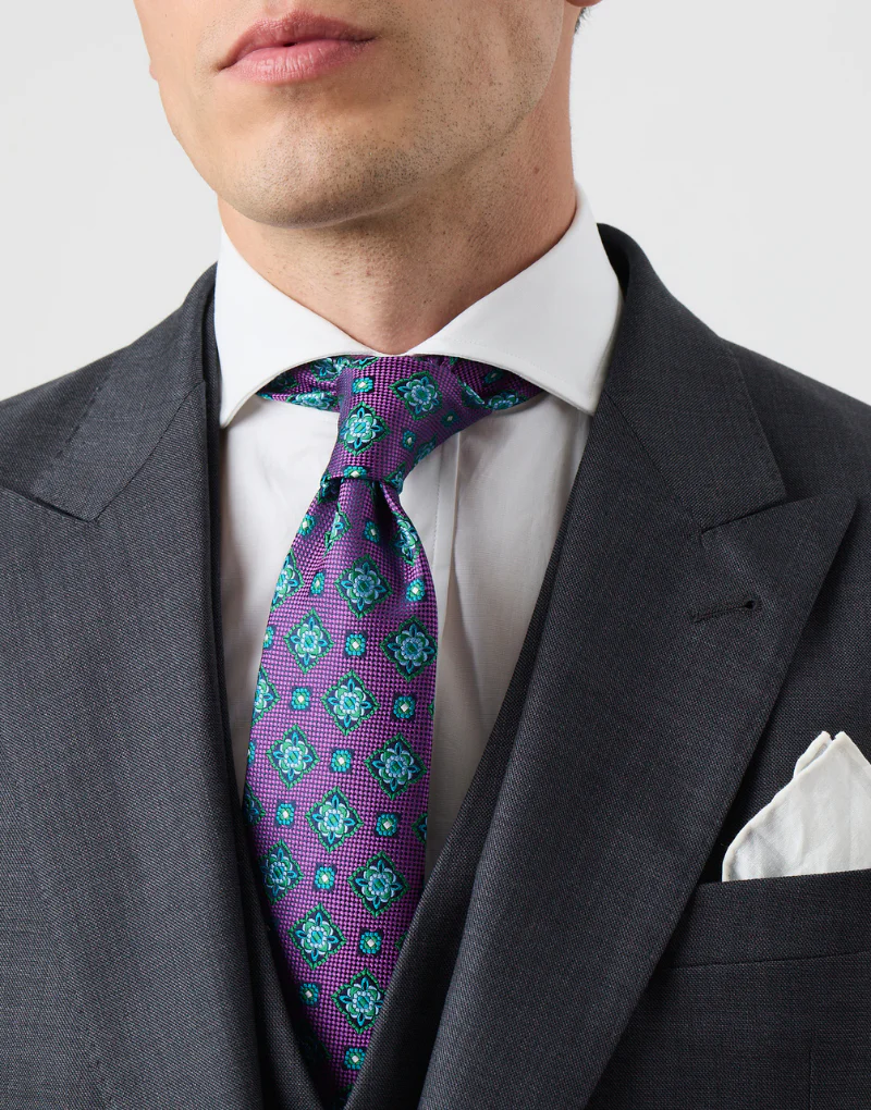 Chaqué tres piezas premium gris medio - Imagen 5