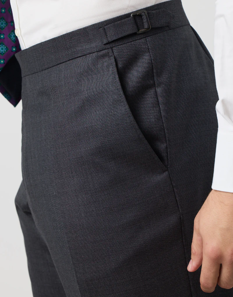 Chaqué tres piezas premium gris medio - Imagen 6