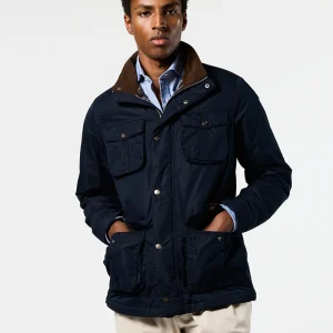 Parka acolchada field azul marino