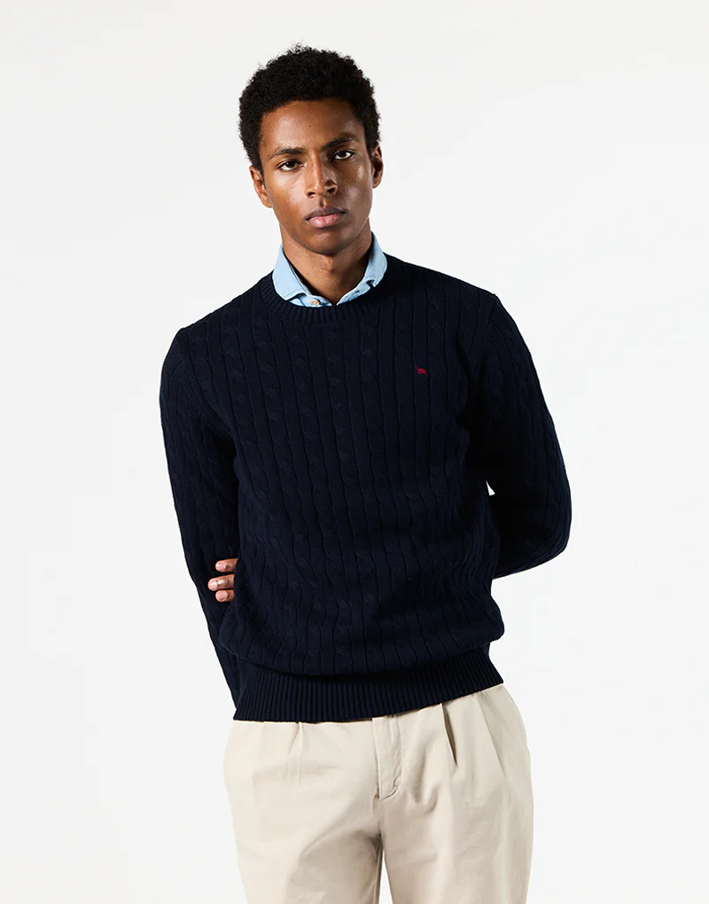 Jersey caja ochos azul marino