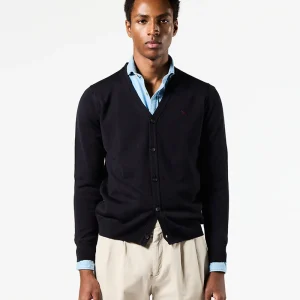 Cardigan basic azul marino