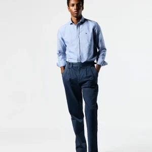 Pantalón relaxed dos pinzas azul marino