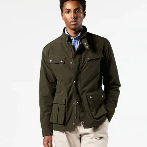 Parka verde cuatro bolsillos