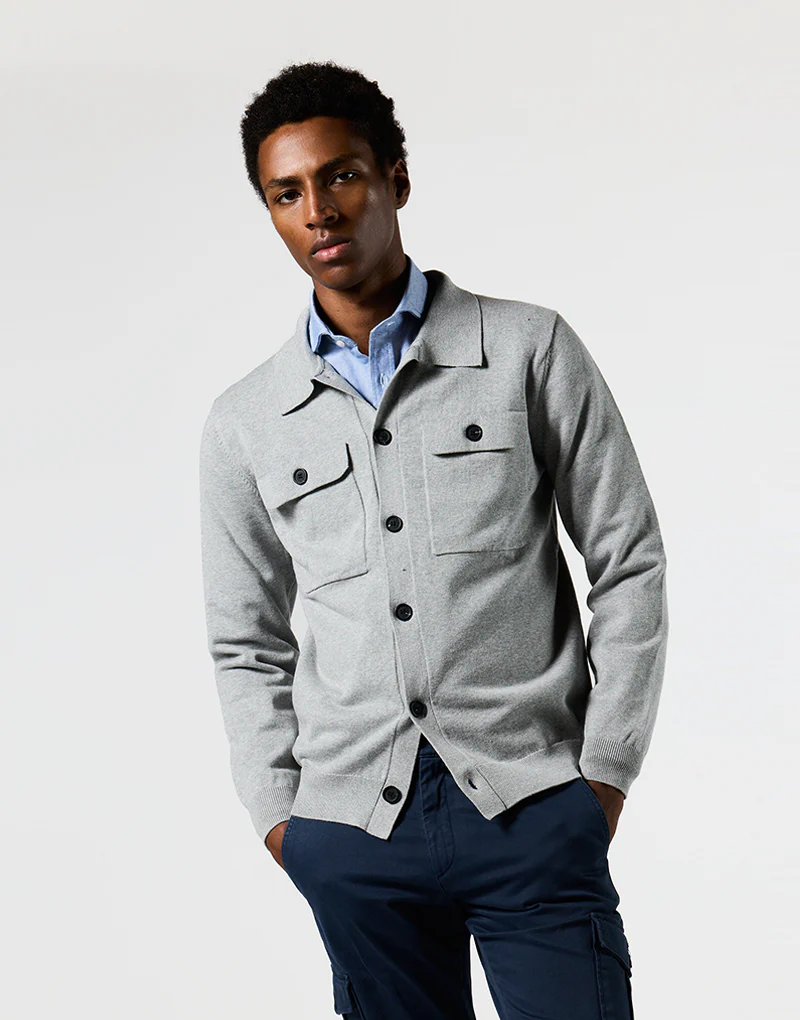 Sobrecamisa punto gris
