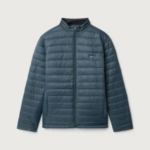 The Chaqueta Acolchada Verde Petroleo y Negra