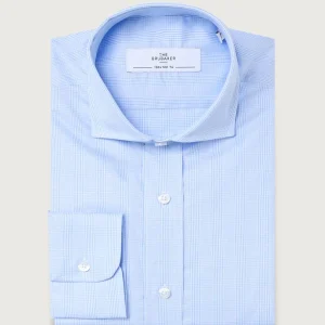 The Casual Cuadro fino celeste