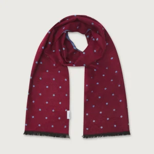 The Scarf Dots Granate