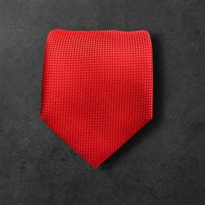Corbata lisa estructura roja