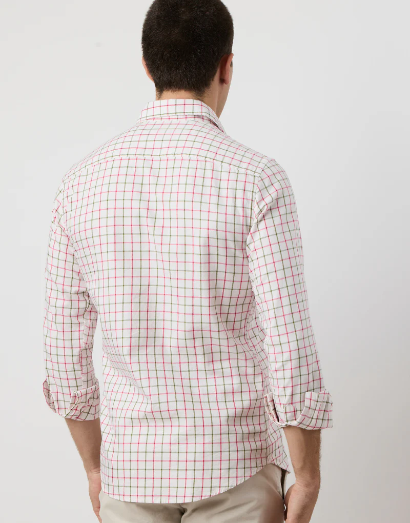 Camisa Italia cuadros harrys burdeos y verde - Imagen 6