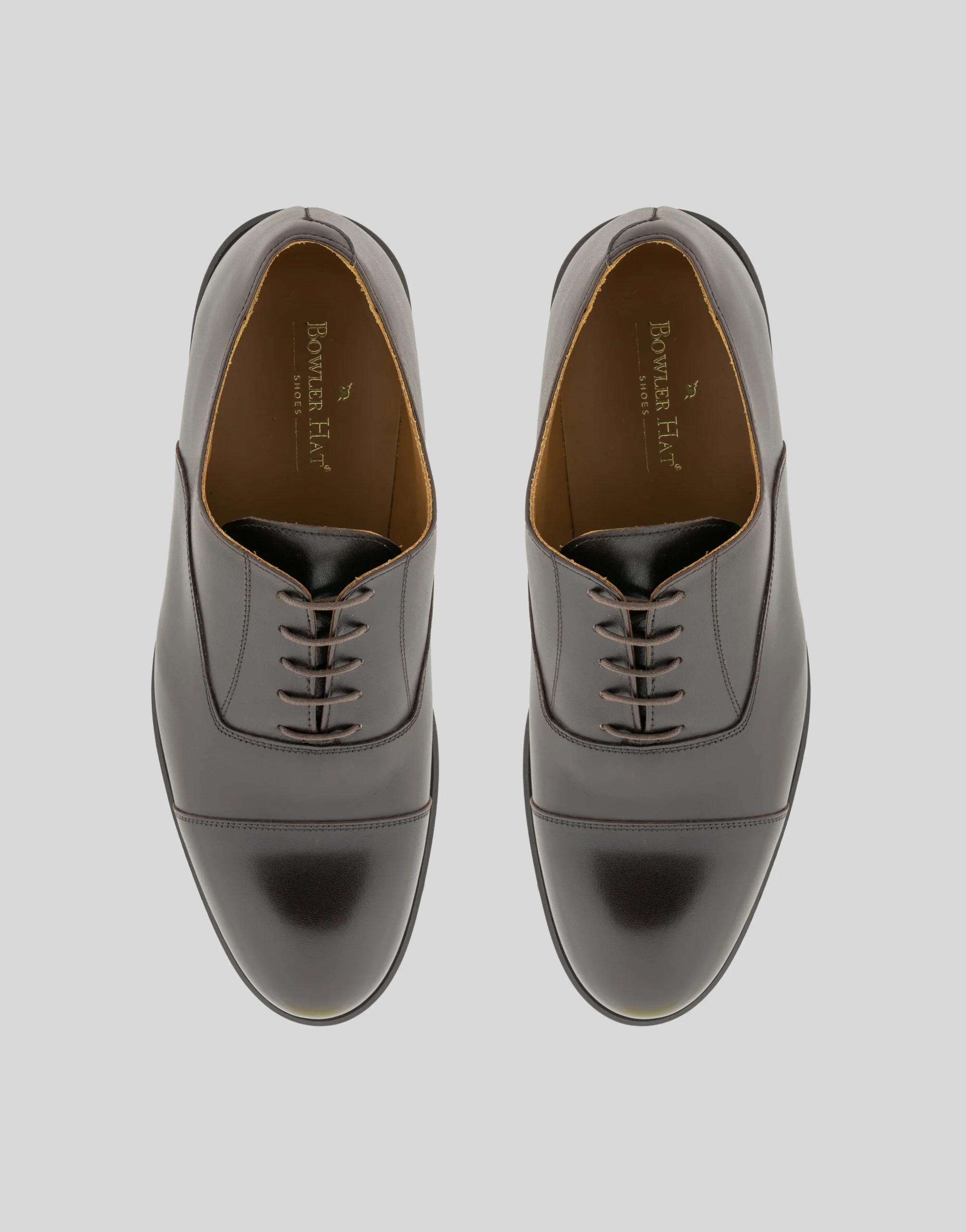 Zapato marrón liso cordón - Imagen 3