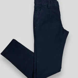 Pantalón sport estructura azul marino una pinza