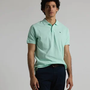 Polo granito verde agua