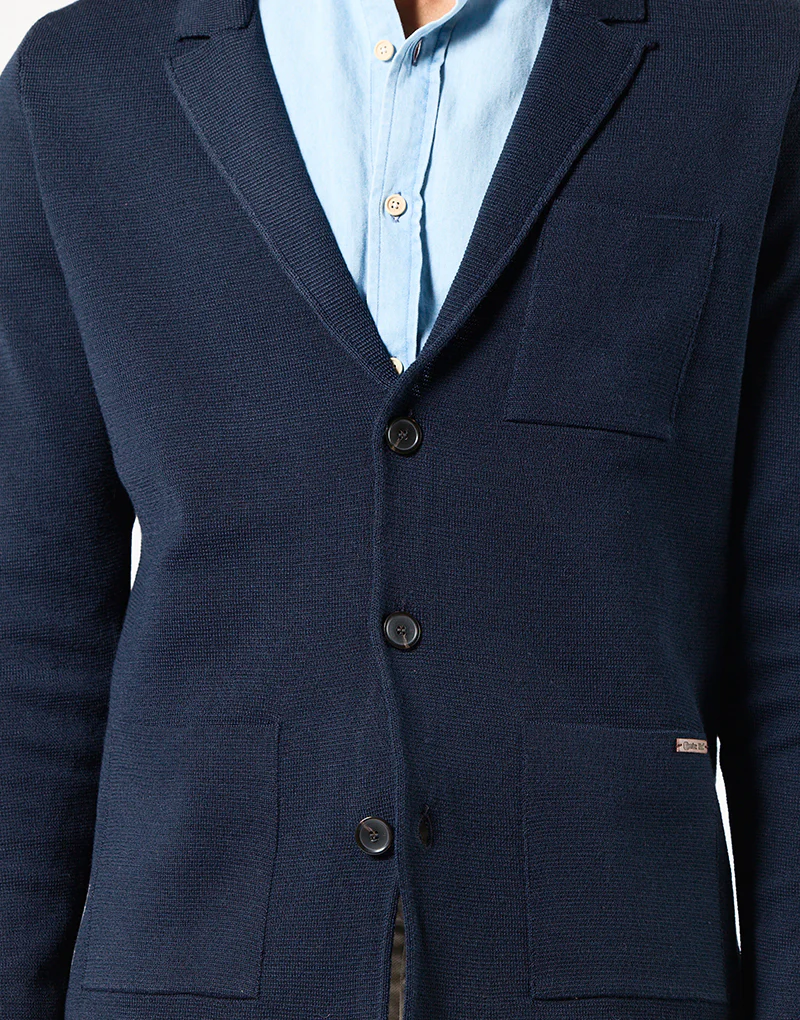 Blazer de punto azul marino - Imagen 6