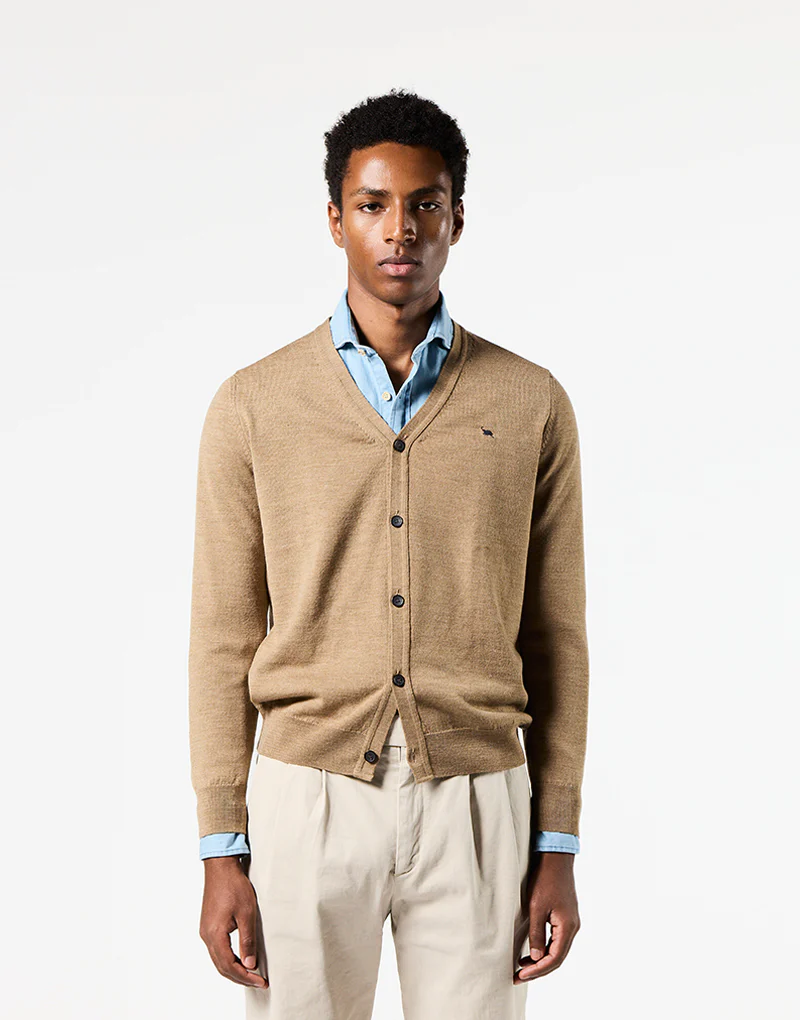 Cardigan basic camel