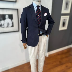 Americana algodón patch marino