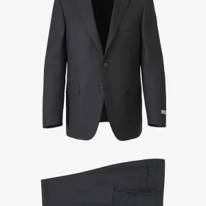 Traje Motivo Rayas Lana