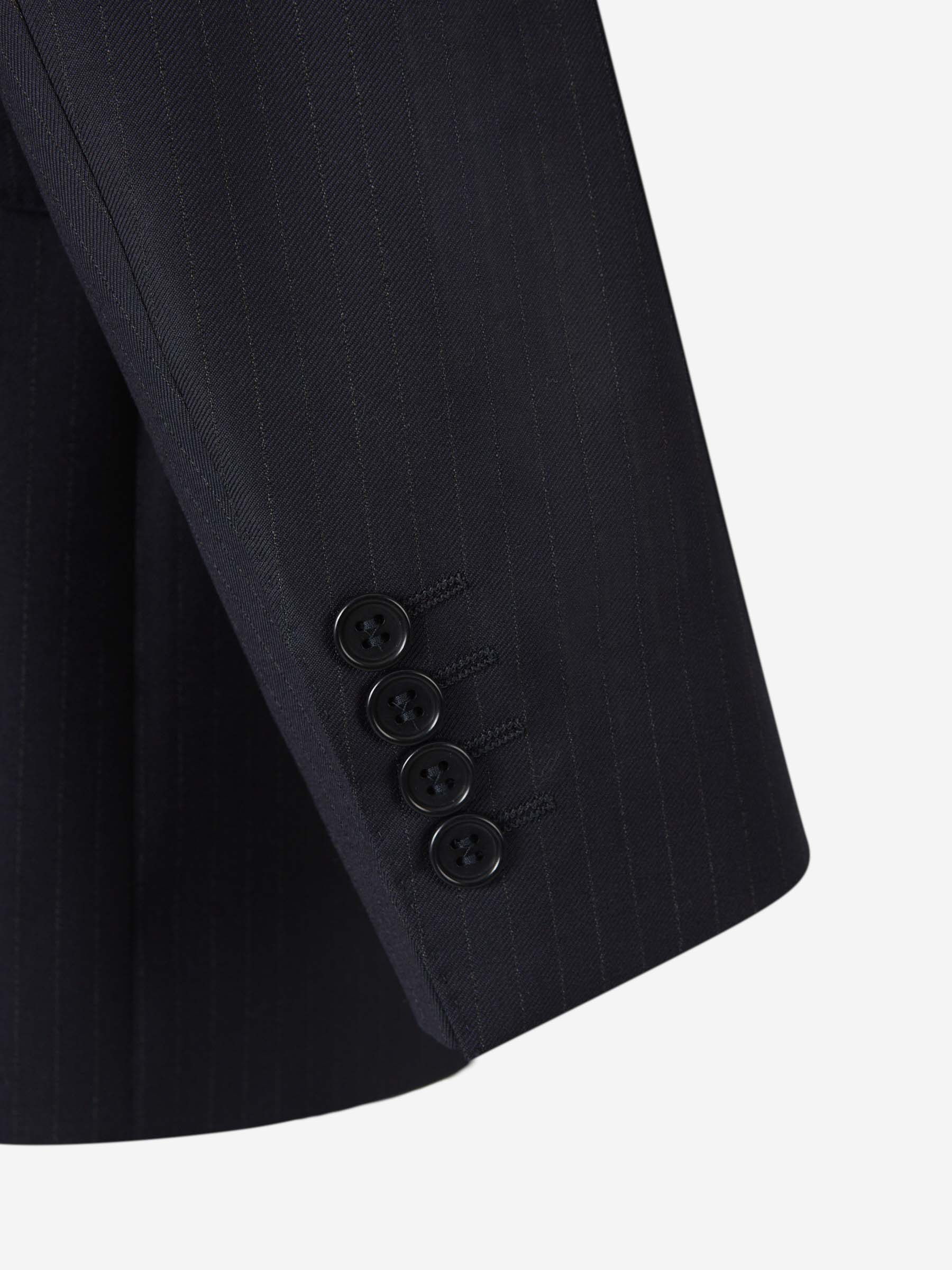 Traje Motivo Rayas Lana - Imagen 5