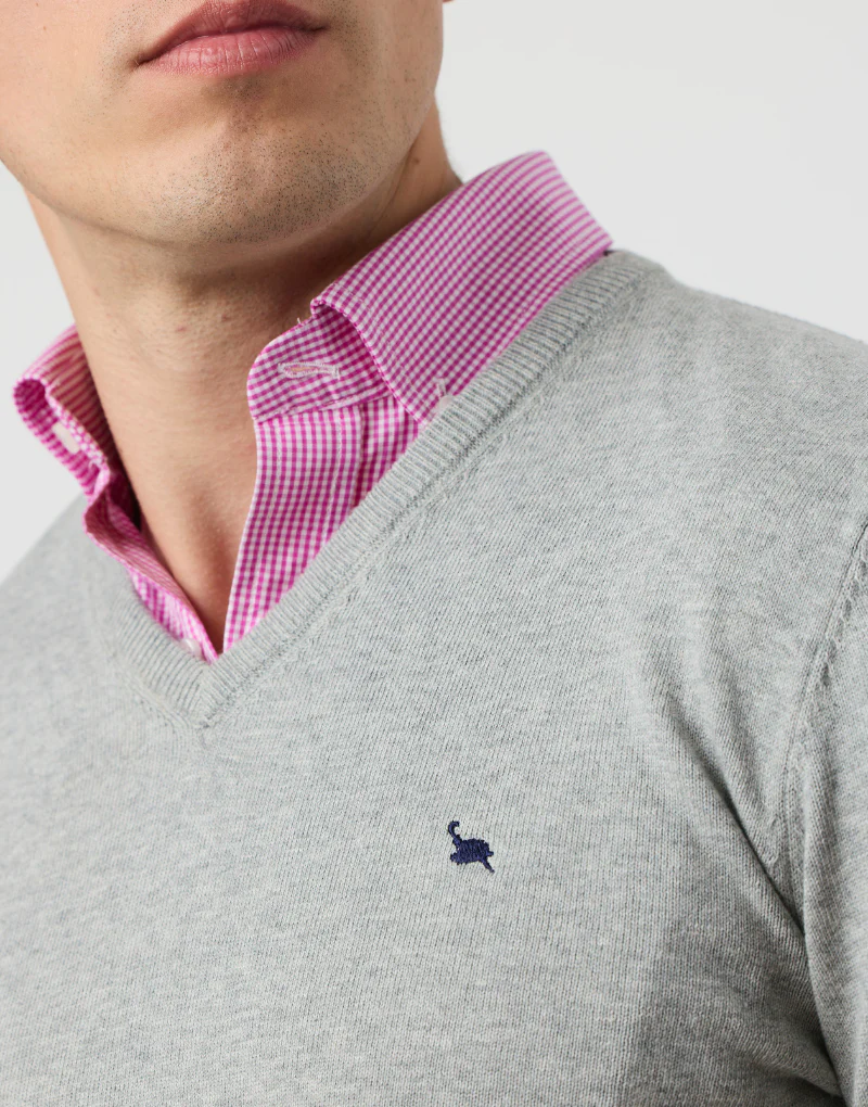 Camisa popelin cuadros vichy grosella - Imagen 8