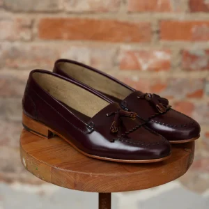 Mocasin pala baja burdeos