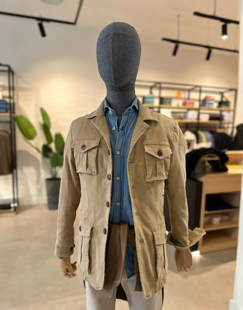 Sahariana solapa beige - Imagen 9