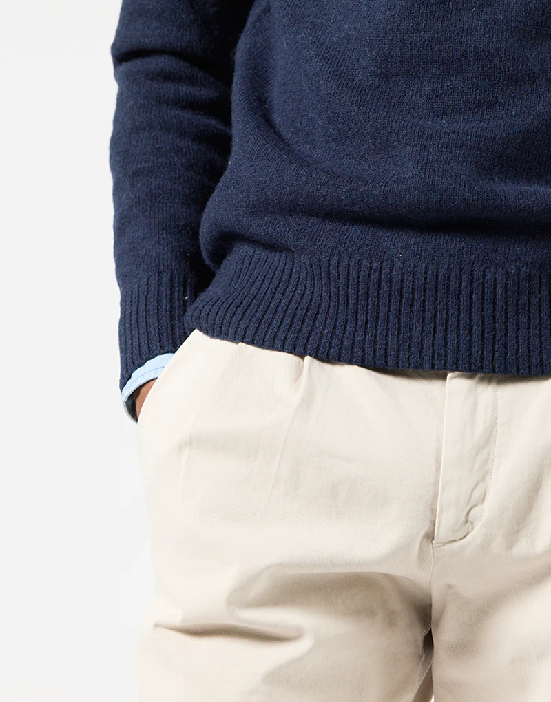 Jersey cremallera lambswool azul marino - Imagen 5