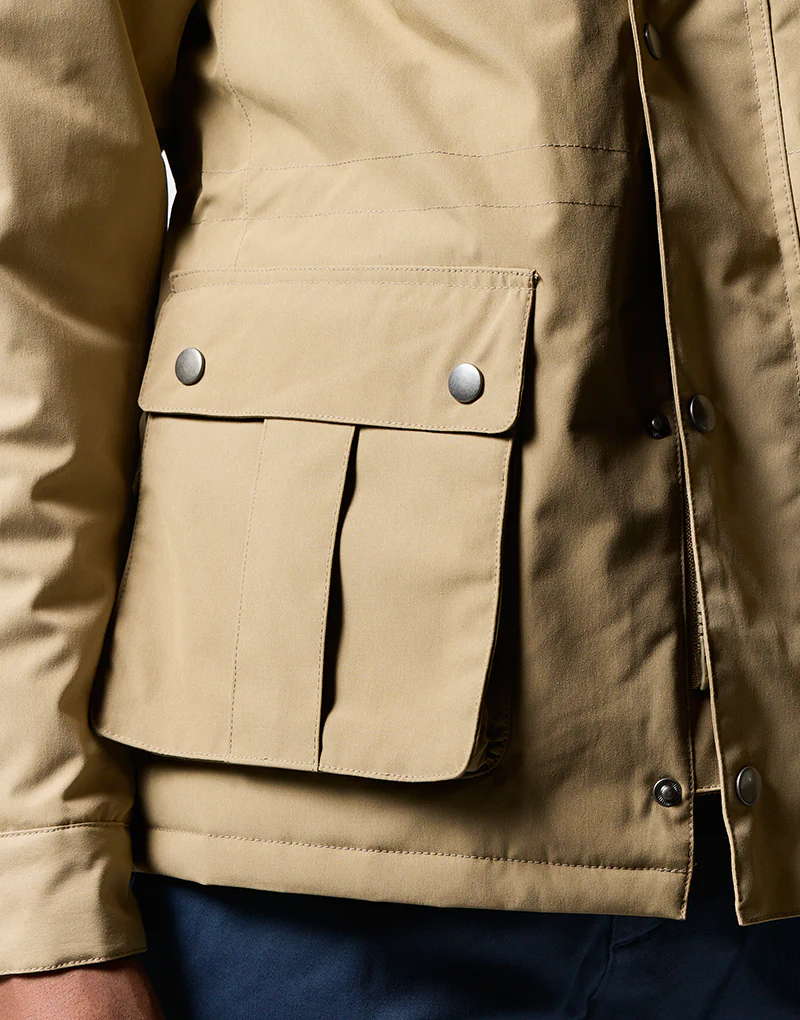 Parka beige cuatro bolsillos - Imagen 4