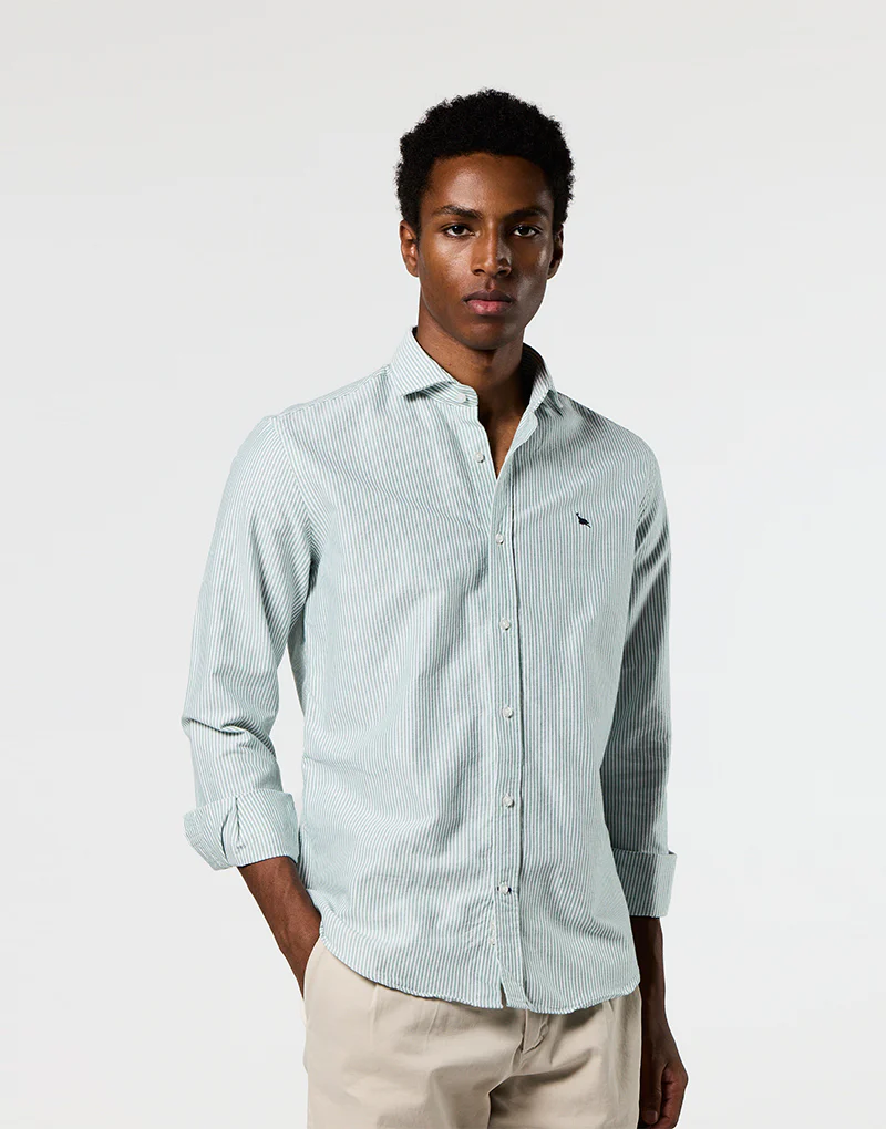 Camisa italia oxford raya verde