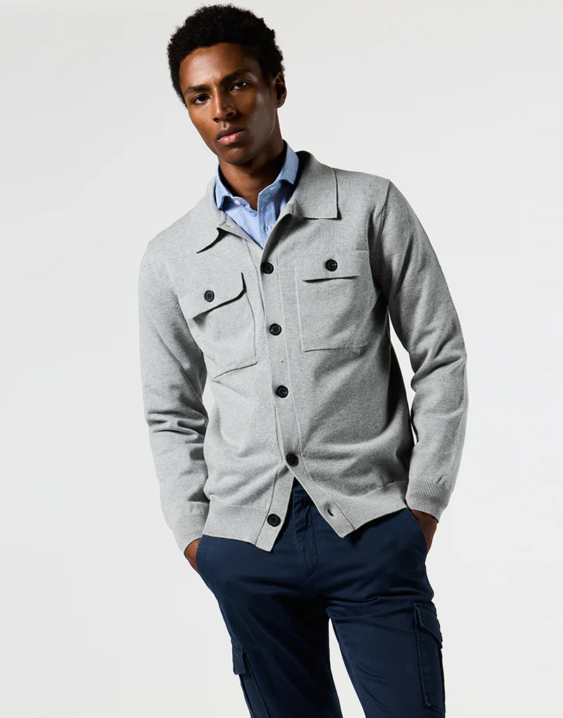 Sobrecamisa punto gris - Imagen 3