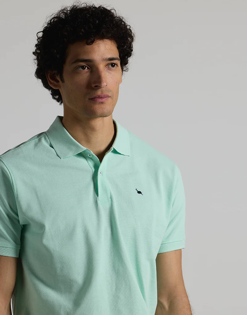 Polo granito verde agua - Imagen 4