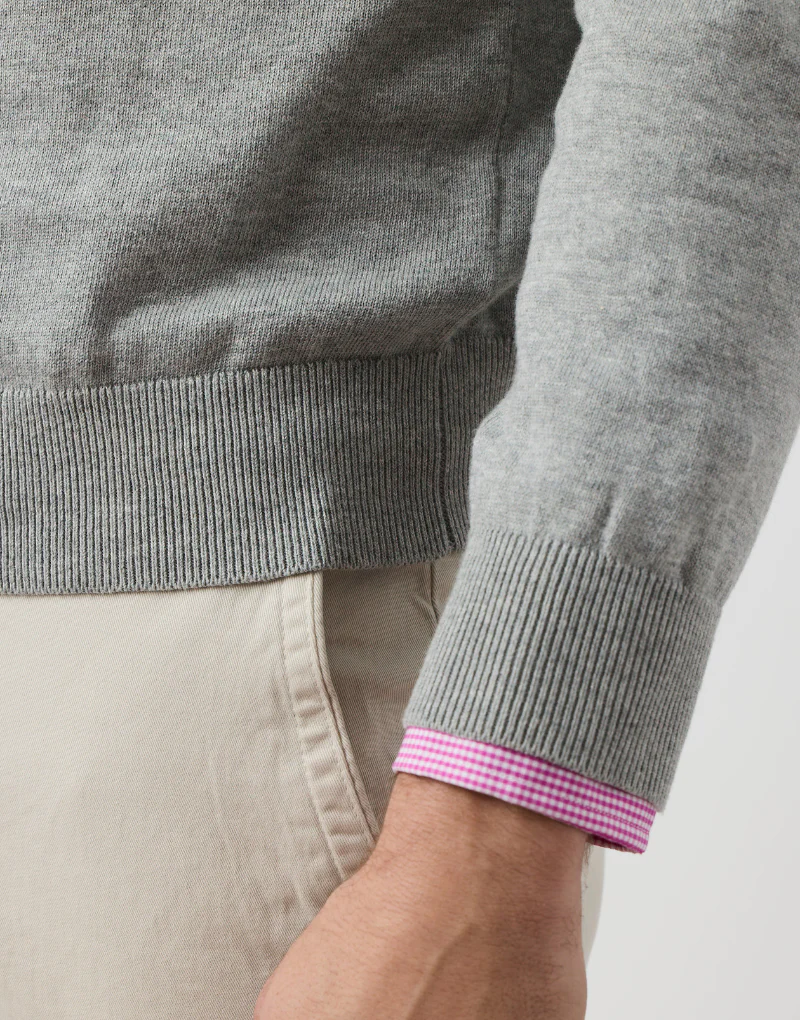 Jersey algodón fine pico gris medio - Imagen 5