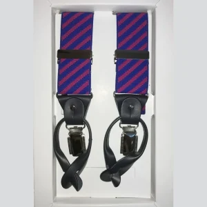 Tirante microregimental azul royal y fucsia.