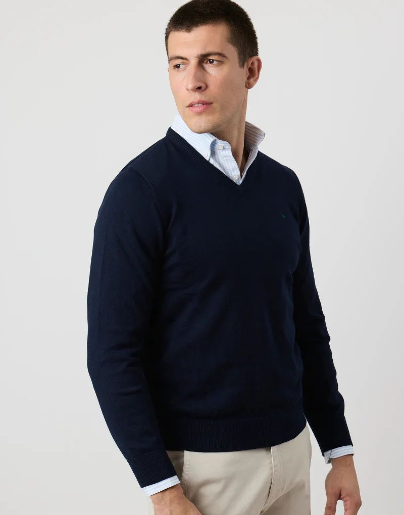 Jersey algodón fine pico azul marino - Imagen 3