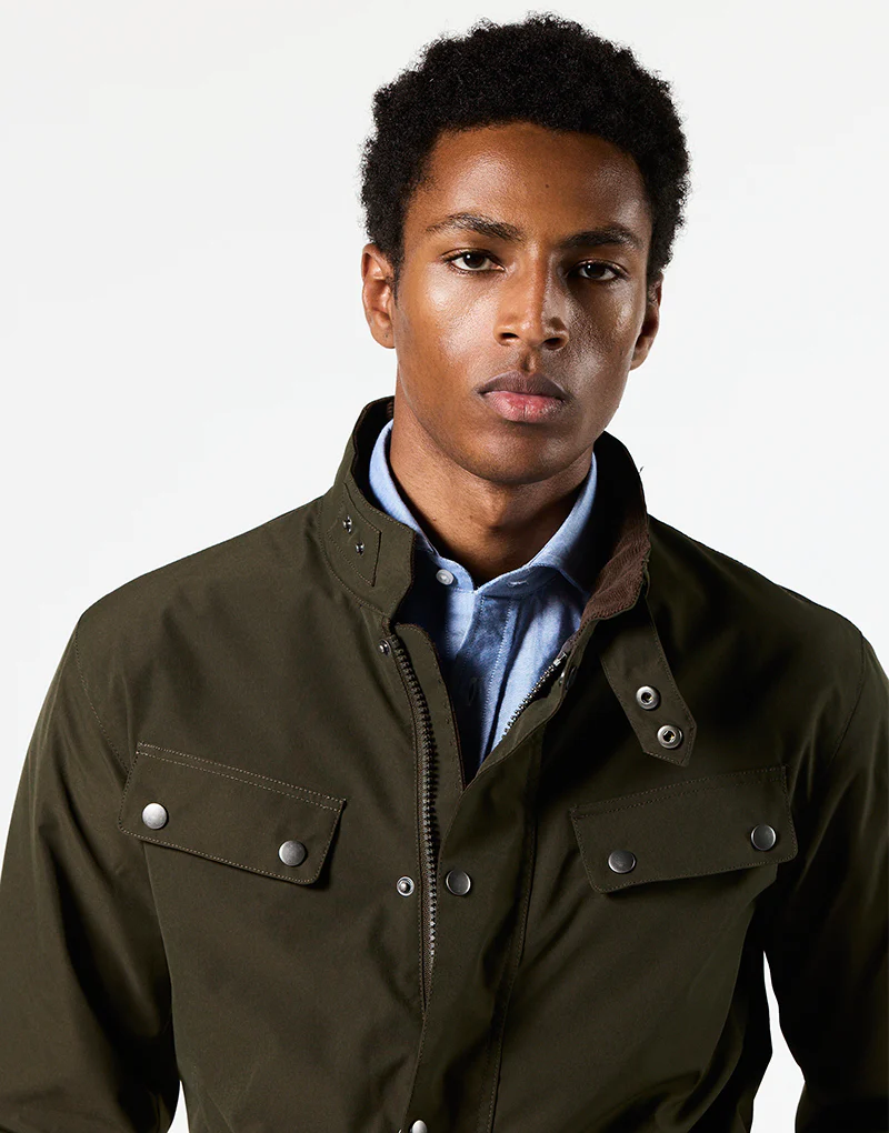 Parka verde cuatro bolsillos - Imagen 4