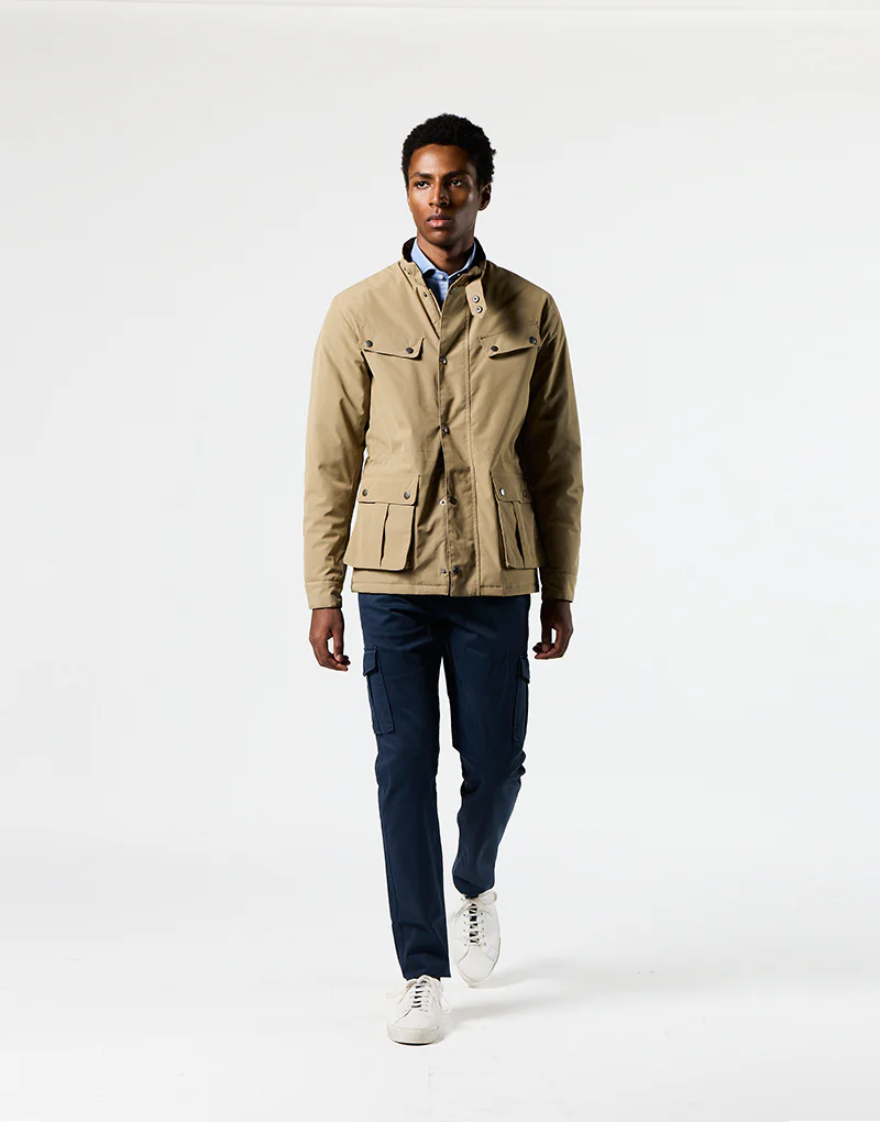 Parka beige cuatro bolsillos - Imagen 5