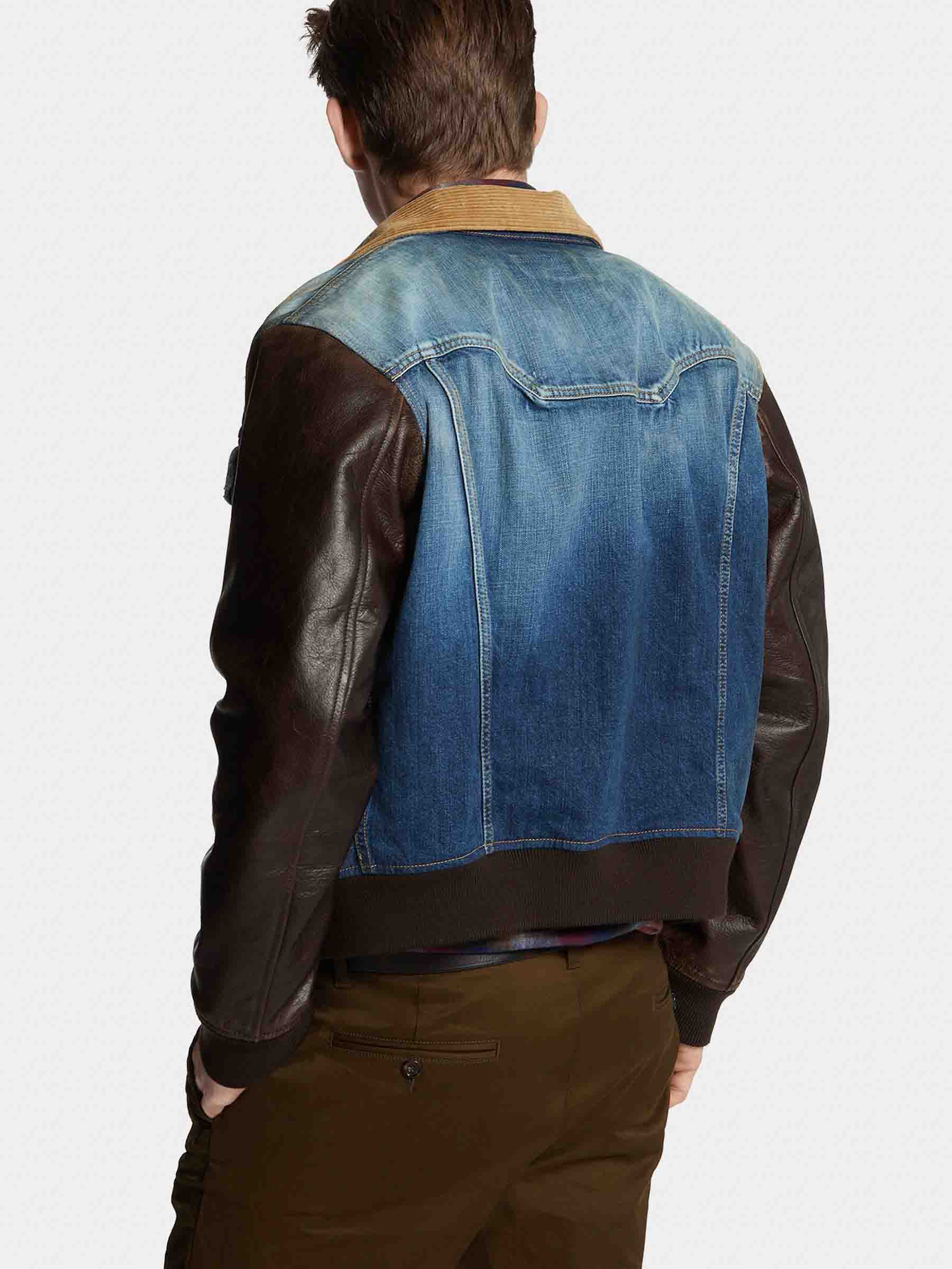 Cazadora Denim Piel - Imagen 3