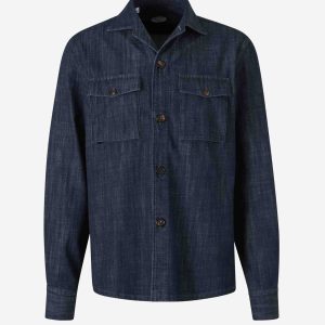 Sobrecamisa Bolsillos Denim