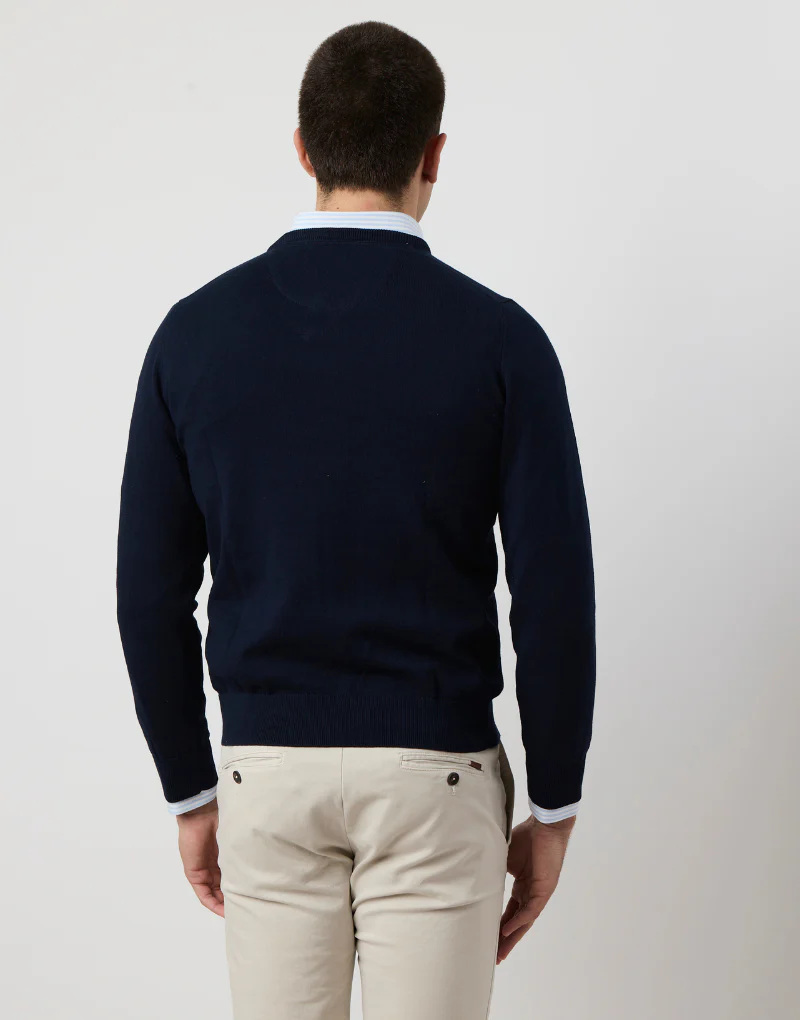 Jersey algodón fine pico azul marino - Imagen 4