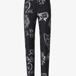 Pantalones Jacquard Graffiti