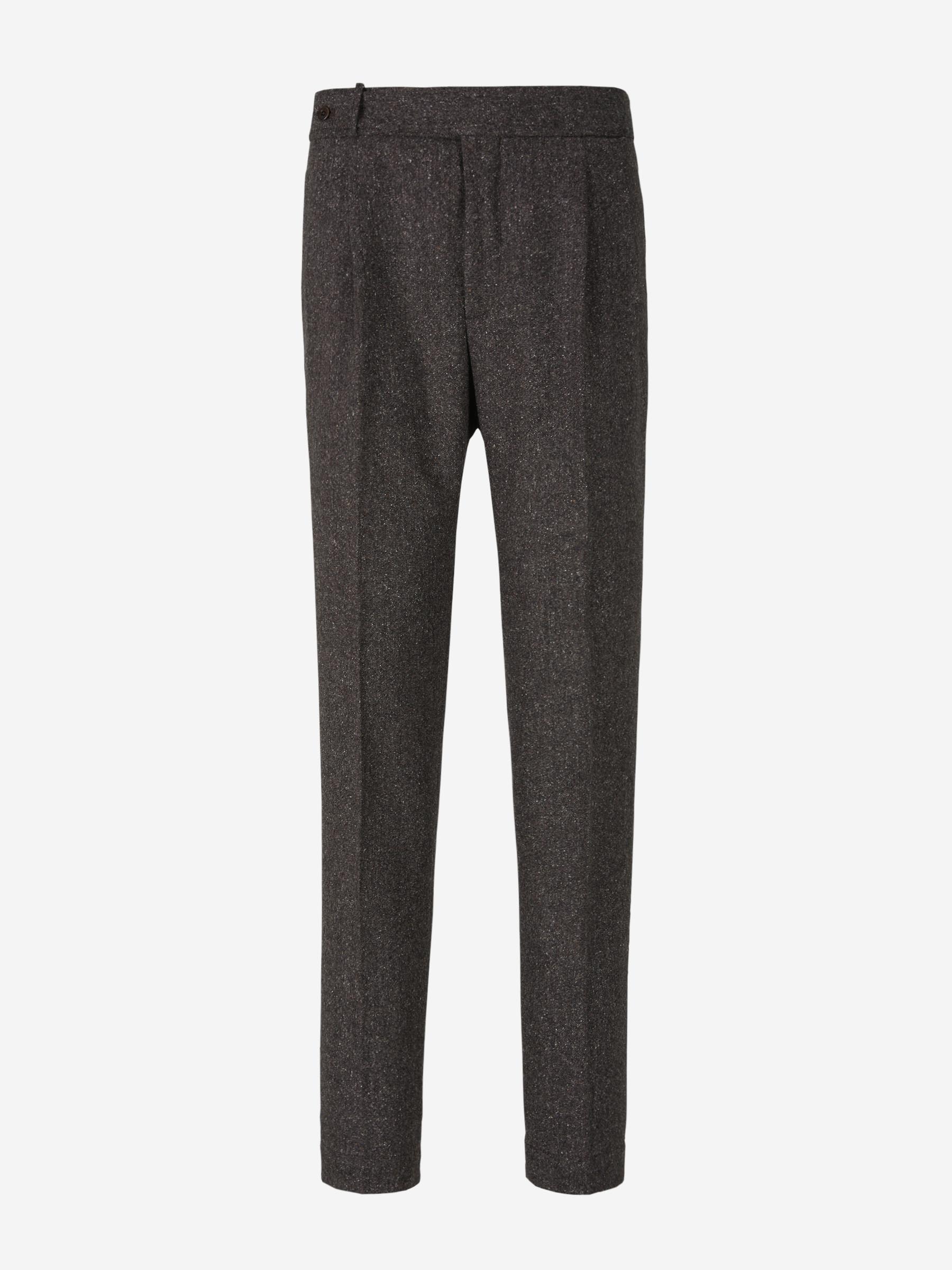 Pantalones Jaspeados Lana