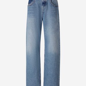 Jeans Wide Leg Algodón