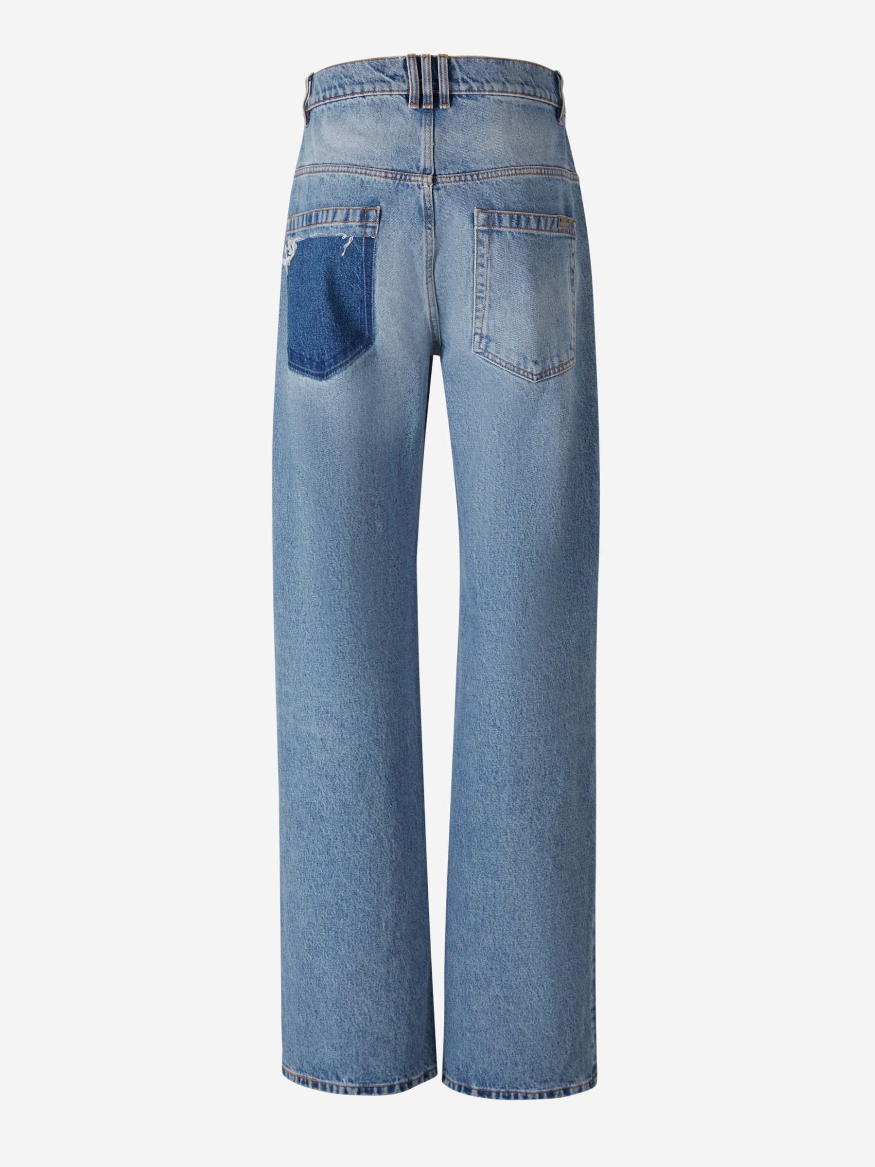 Jeans Wide Leg Algodón - Imagen 3