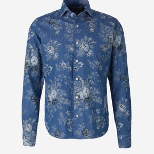 Camisa Denim Floral